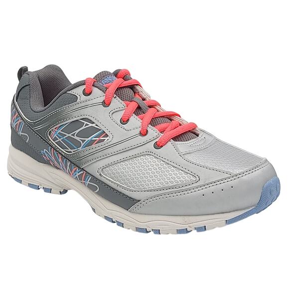 Danskin Now Women Low Top Running Sneakers Size US 6 Gray Pink Blue - Picture 1 of 6